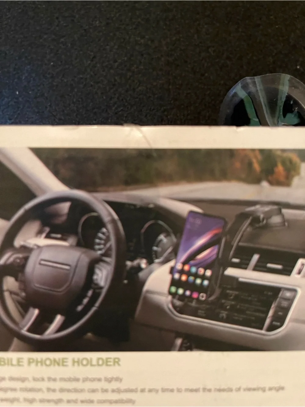 New in Box! Universal Black Car Phone Holder with Suction Mount - FZ04
